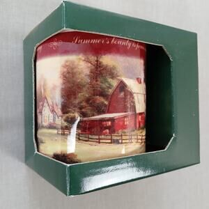 Sunset at Riverbend Farm Thomas Kinkade Painter Of Light Fine Ceramic Mug 1998